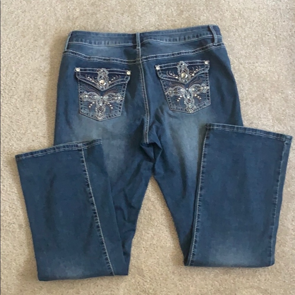 Apt 9 Embellished Bling Jeans